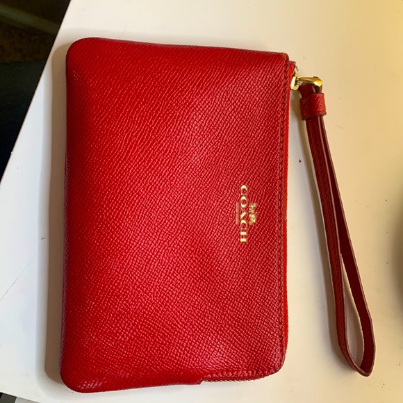 Coach Red Wallet - Picture 1 of 3